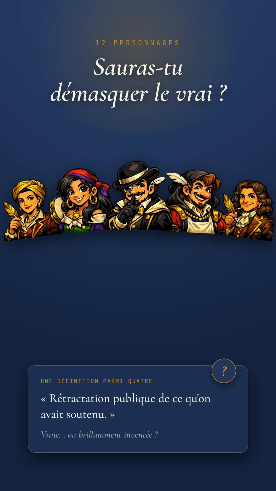 Dicobluff : jeu de mots rares screenshot