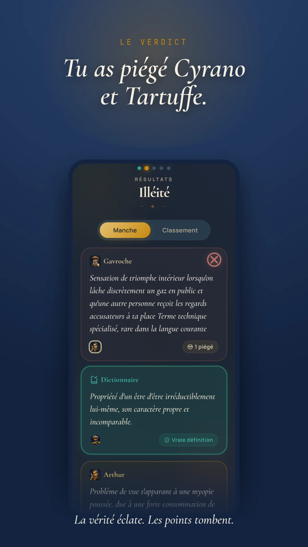 Dicobluff : jeu de mots rares screenshot