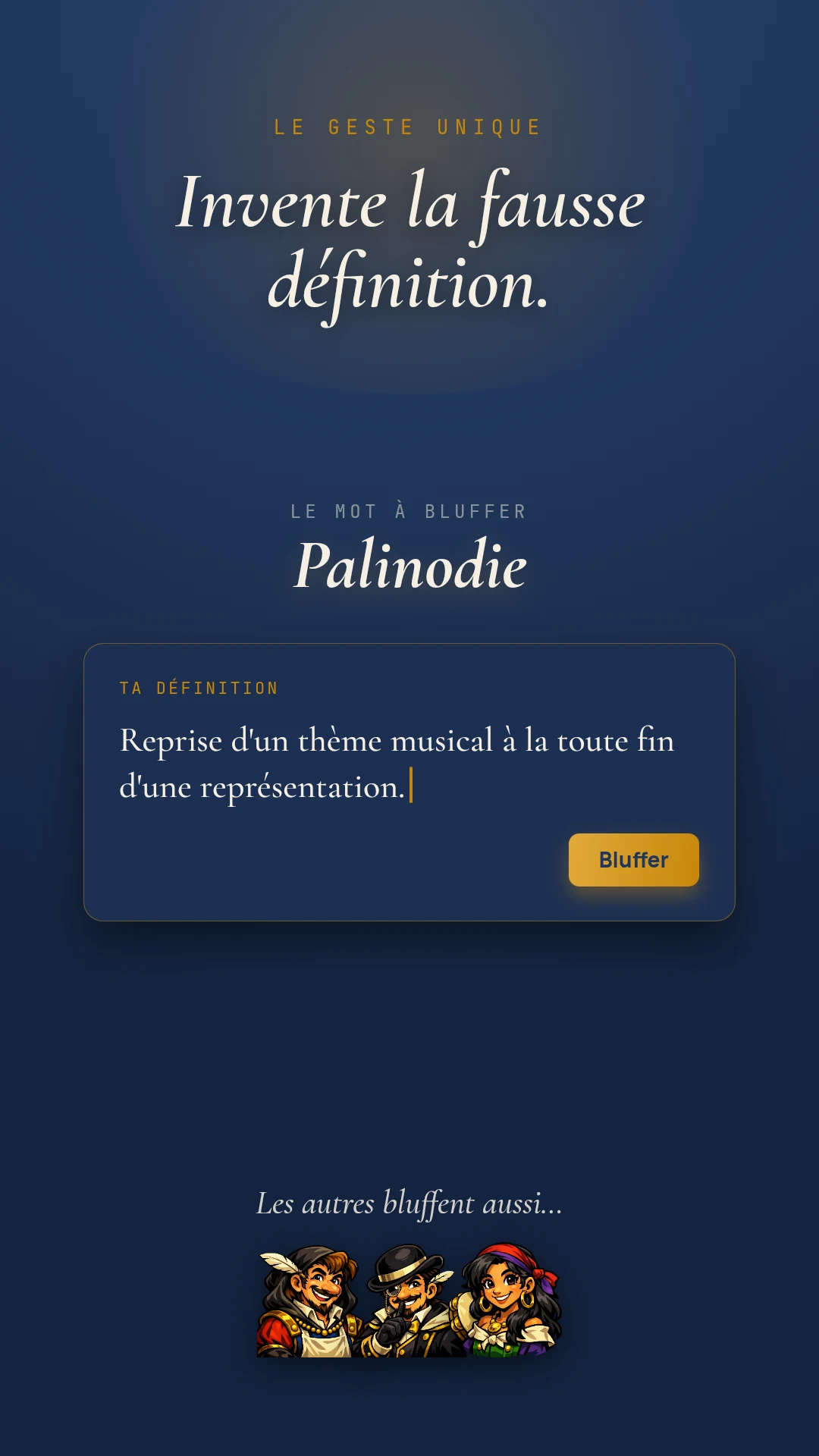 Dicobluff : jeu de mots rares screenshot